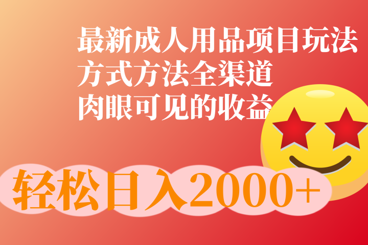 成人用品项目最新玩法，方式方法全渠道-风口项目网_项目资源_网络赚钱副业分享_创业项目_兼职副业_中创网_抖音教程