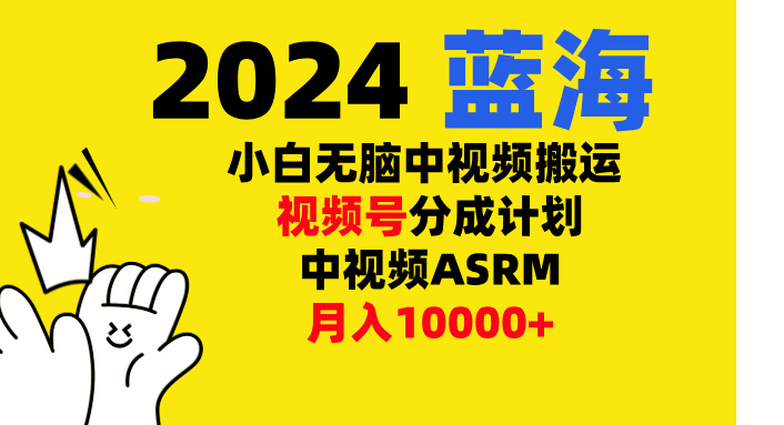 小白无脑复制-中视频视频号-分成计中视频ASRM-风口项目网_项目资源_网络赚钱副业分享_创业项目_兼职副业_中创网_抖音教程