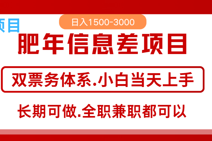 年前红利风口项目，日入2000+ 当天上手 过波肥年-风口项目网_项目资源_网络赚钱副业分享_创业项目_兼职副业_中创网_抖音教程