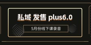 私域 发售 plus6.0【5月份线下课录音】/全域套装 sop流程包，社群发售-风口项目网_项目资源_网络赚钱副业分享_创业项目_兼职副业_中创网_抖音教程