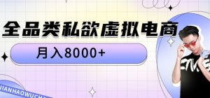 全品类私域虚拟电商，月入8000+-风口项目网_项目资源_网络赚钱副业分享_创业项目_兼职副业_中创网_抖音教程