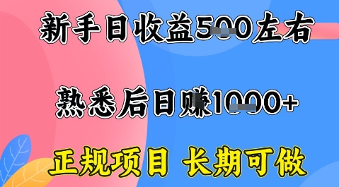 全年可变现项目，收益高无门槛，正规项目，长期可做，一天收益1k+一台电脑在家创业【揭秘】-风口项目网_项目资源_网络赚钱副业分享_创业项目_兼职副业_中创网_抖音教程
