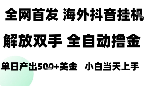 海外抖音无人直播，单日产出1.5k+，长期稳定，新手可玩，无脑操作【揭秘】-风口项目网_项目资源_网络赚钱副业分享_创业项目_兼职副业_中创网_抖音教程