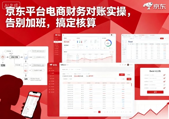 京东平台电商财务对账实操，告别加班，搞定核算-风口项目网_项目资源_网络赚钱副业分享_创业项目_兼职副业_中创网_抖音教程