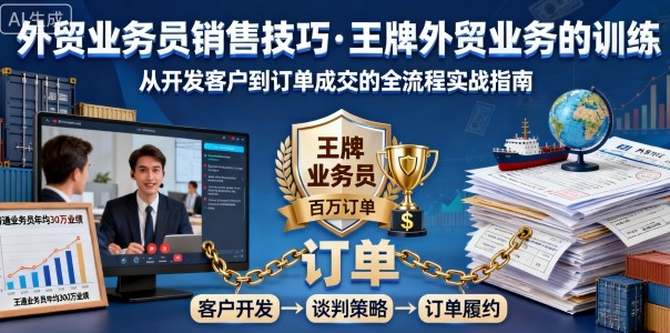 外贸业务员销售技巧，王牌外贸业务的训练-风口项目网_项目资源_网络赚钱副业分享_创业项目_兼职副业_中创网_抖音教程