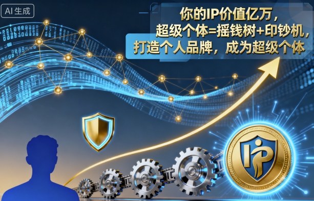 你的IP价值亿万，超级个体=摇钱树+印钞机，打造个人品牌，成为超级个体-风口项目网_项目资源_网络赚钱副业分享_创业项目_兼职副业_中创网_抖音教程