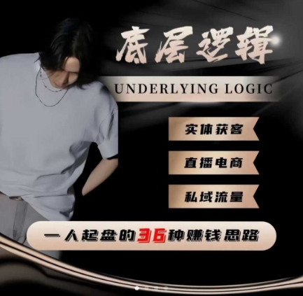 一个人起盘的底层逻辑,私域流量-直播电商-实体获客,一人起盘的36种賺钱思路-风口项目网_项目资源_网络赚钱副业分享_创业项目_兼职副业_中创网_抖音教程