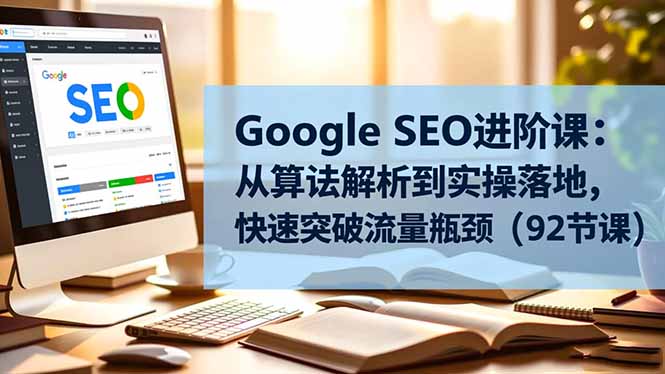 Google SEO进阶课：从算法解析到实操落地，快速突破流量瓶颈(92节课-风口项目网_项目资源_网络赚钱副业分享_创业项目_兼职副业_中创网_抖音教程