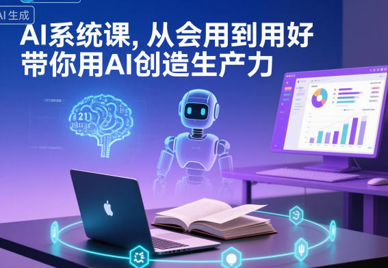 AI系统课，从会用到用好，带你用AI创造生产力-风口项目网_项目资源_网络赚钱副业分享_创业项目_兼职副业_中创网_抖音教程