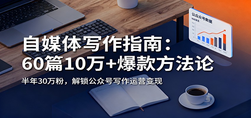 自媒体写作指南:60篇10万+爆款方法论,半年30万粉,解锁公众号写作运营变现-风口项目网_项目资源_网络赚钱副业分享_创业项目_兼职副业_中创网_抖音教程