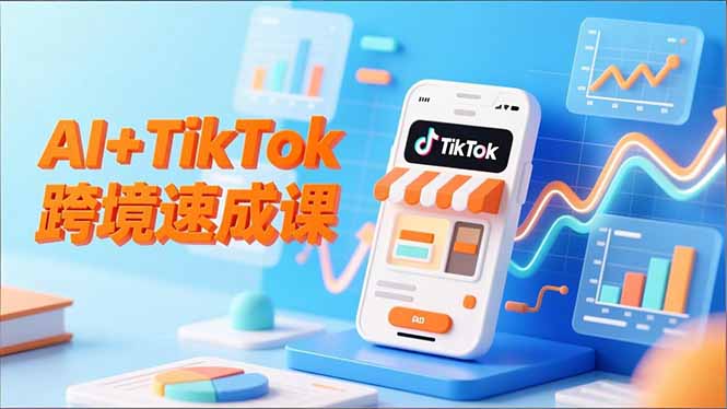 AI+TikTok跨境速成课,智能翻译、店铺定位、流程拆解,7天高效上线运营-风口项目网_项目资源_网络赚钱副业分享_创业项目_兼职副业_中创网_抖音教程
