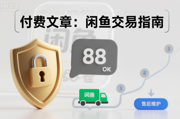付费文章：闲鱼交易指南，怎么才能降低被坑被马扁的概率-风口项目网_项目资源_网络赚钱副业分享_创业项目_兼职副业_中创网_抖音教程