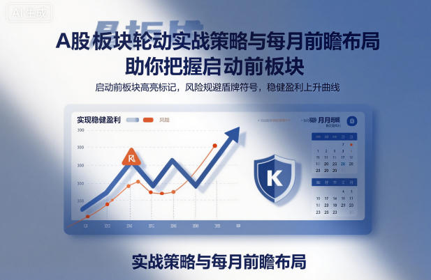 A股板块轮动实战策略与每月前瞻布局，助你把握启动前板块，规避风险，实现稳健盈利-风口项目网_项目资源_网络赚钱副业分享_创业项目_兼职副业_中创网_抖音教程