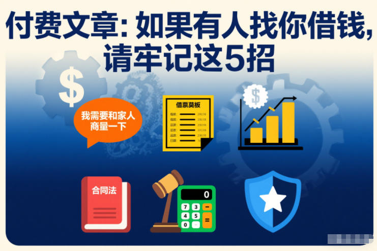 付费文章：如果有人找你借钱，请牢记这5招-风口项目网_项目资源_网络赚钱副业分享_创业项目_兼职副业_中创网_抖音教程