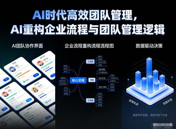 AI时代高效团队管理，AI重构企业流程与团队管理逻辑-风口项目网_项目资源_网络赚钱副业分享_创业项目_兼职副业_中创网_抖音教程